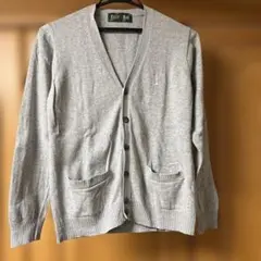 EAST BOY グレー Vネック カーディガン