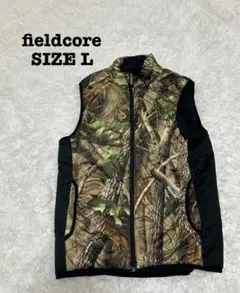 フィールドコア L 中綿ベスト 迷彩 リアルツリー カモフラ[713]