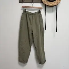 サマンサモスモス カーキのゴムパンツ　春