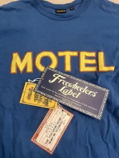 Freewheelers MOTEL Tシャツ 44サイズ　ブルーのサムネイル