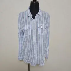 Hollister ストライプシャツ 長袖 Mサイズのサムネイル