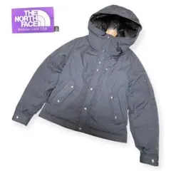 ザノースフェイス　パープルレーベル　グレー　ダウンジャケット　Mサイズ　フード付