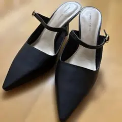 CHARLES & KEITH ポインテッドトゥ パンプス ブラック 38のサムネイル