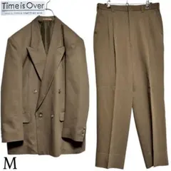 【カジュアルスーツ×ウール100%】菅田将暉ダブルセットアップ 日本製 カーキM