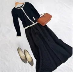 新品含む♪オフィスカジュアル きれいめ カーディガン ロングスカートコーデ ML