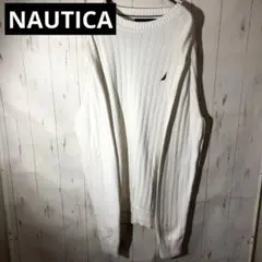 ノーティカ☆キレイ目ニット☆☆刺繍ロゴ入り☆☆