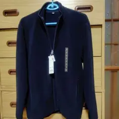 ユニクロネイビー フリースジャケット M 新品タグ付き