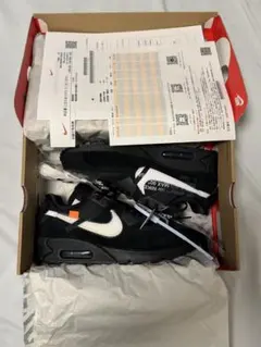 オフホワイト×ナイキ　AIR MAX 90 BLACK/CORN