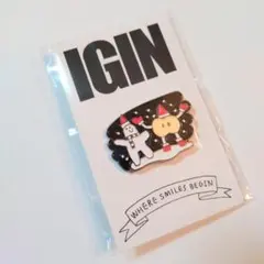IGIN ポップアップ クリスマス カプセルトイ ピンバッジ BTS JIN