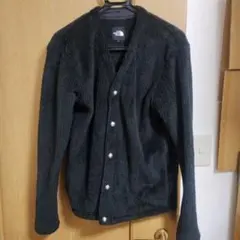 THE NORTH FACE ボタン付きカーディガン フリース　黒