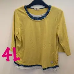 大きいサイズ、Tシャツ(マスタード)