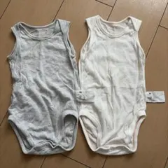 ユニクロ メッシュロンパース ノースリーブ 2枚セット 80cm