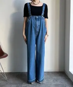 DOUDOUドゥドゥ デニムサロペット