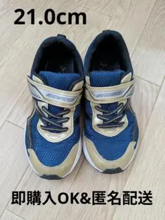 【美品】瞬足 ゴールド　21cm　sjc1550　3E