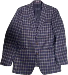 00s チェック柄テーラードジャケット