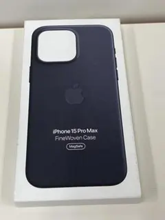 新品未開封 アップル純正 15 Pro Max ファインウーブンケース ブラック