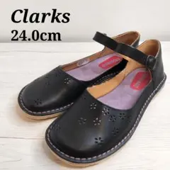 【美品】　クラークスオリジナルズ メリージェーン レザー パンプス ストラップ