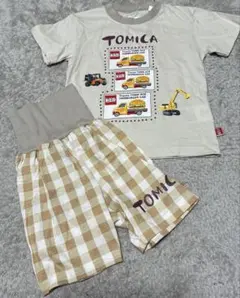 【新品、タグ付】トミカ　半袖　パジャマ　セット　90cm