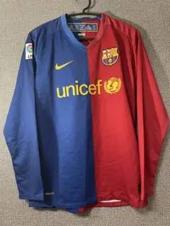 激レア FCバルセロナ 黄金期 08/09 長袖 ユニフォーム M 激レア FCバルセロナ 黄金期 08/09 長袖 ユニフォーム M