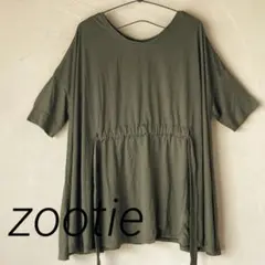 zootie 半袖Tシャツ ドローストリング付き カーキー Mのサムネイル