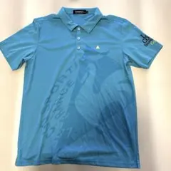 美品le coq sportif ゴルフ 半袖ポロシャツ ブルーLL3036番のサムネイル