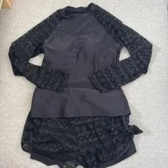 ブラック水着セット レースデザイン　M ブラック　shein