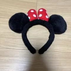 ディズニー ミニー カチューシャ ドットリボン