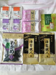 お値下げ★【箱梱包 】焼き海苔 味海苔 など 乾物　海産物 お茶　詰め合わせのサムネイル
