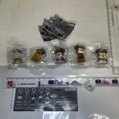 ガチャ　ディズニーキャラクター松本セイジめじるしアクセサリー5種コンプセット