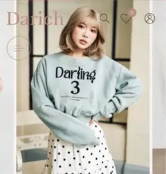 ワークロゴスウェット　ダーリッチ　ショート　スタイル盛れ　韓国