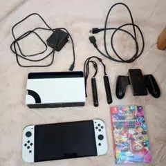 Nintendo Switch 有機ELモデル (箱無)+ マリオカート8dx