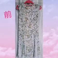 COMME CA DU MODE　KT　花柄ワンピース　ブルー系のサムネイル