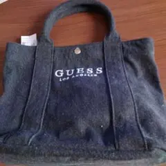 GUESS トートバッグ　2way ショルダー ダークグレー