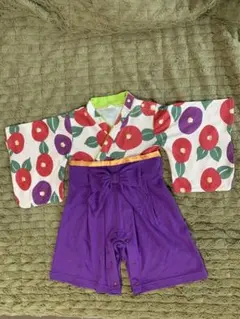 ✨袴ロンパース 女の子 80 和装風 イベント　写真　お宮参り　お食い初め✨