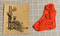 花　菊の花　菊花コーナー　ラバースタンプ　スタンプ