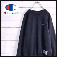 am5112 チャンピオン トレーナー 紺 M 胸元ワンポイントロゴ 刺繍
