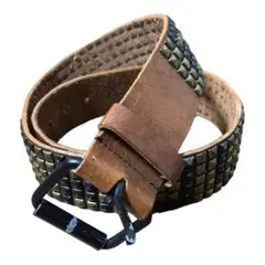 RODEO CROWNS ロデオクラウンズ スタッズベルト 茶 ブラウン 革