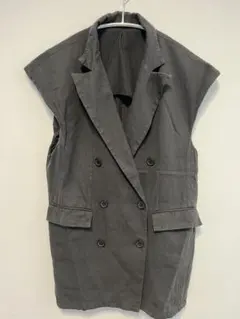 NIKO AND... グレー ダブルブレスト ベスト サイズ3