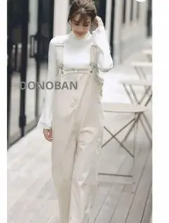 ドノバン★コーデュロイ　ベージュ サロペット・オーバーオール・オールインワン