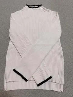 12Gフレアスリーブモックネックニット　M