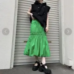 ナルシスNarcissus バルーンスカート グリーンのサムネイル