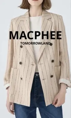 【MACPHEE】マカフィーダブルカバーリネン ダブルブレストジャケット9〜11のサムネイル