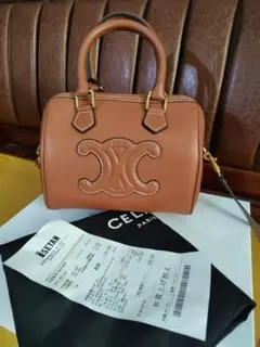 CELINE ブラウンショルダーバッグ