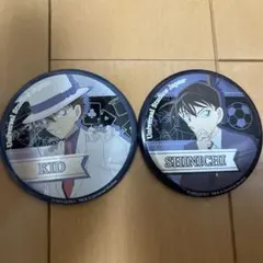 名探偵コナン　工藤新一　怪盗キッド　缶バッジ　2個セット