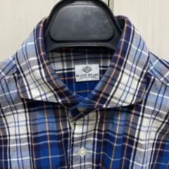 BEAMS BLUE チェックシャツ　M サイズ