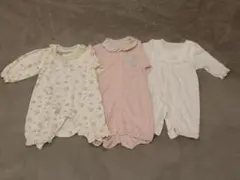 ★値下げ★【女の子】50-60 ロンパース 3枚セット まとめ売り