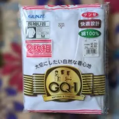 GUNZE GQ-1 長袖U首 2枚組 Mサイズ