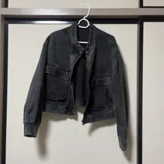 デニムブルゾン ショート丈