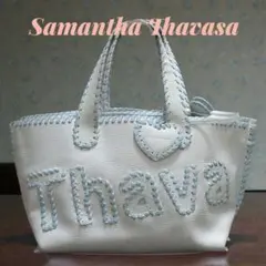 売り切り❗Samantha Thavasa ビッグロゴ レザー　トートバッグ