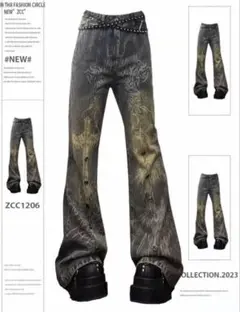 archive フレアデニム ローライズ jeans y2k opium 十字架